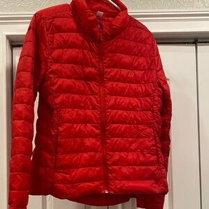 Women's Red Puffer Jacket